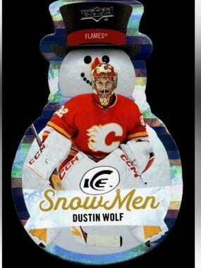 🇨🇦NOW $15🍀 Dustin Wolf 2023/24 Upper Deck Calgary Flames Rookie RC Hockey Card